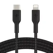 NEW Belkin BoostUp Charge USB-C to Lightning Braided Cable 1m Black