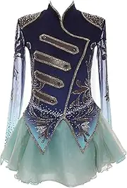 [Zagitova] Figure Skating Dress for Women, Girls Backless Ice Skating Costumes Customizable Roller Skating Outfits