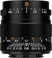 [brightin star] F0.95 Focus Prime 35mm Manual Lens for Panasonic LUMIX, Olympus Micro 4/3 Mirrorless Cameras, APS-C MFT Large Aperture Fixed Lens, Suitable for G7, GX85, GX9, G95, GH5, GH6, G100,