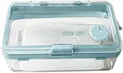Reusable Snack Containers with Lids | Fruit Box with Handle for Camping | Portable Snack Storage Container with Sealed Lids for Picnic, Travel, Hiking, Camping