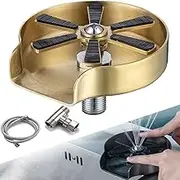 Glass Rinser for Kitchen Sinks, Stainless Steel Bar Glass Washer Gold,Washer Baby Bottle Washer Cup Rinser Bar Cup Cleaner Sink Attachment Kitchen Sink Accessories