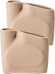 1 Pair Metatarsal Gel Sleeve Pads Half Toe Bunion Sole Forefoot Cushion Socks - Prevent Calluses, Blisters, Metatarsalgia, and Sore Feet - Gel Pads for Foot Care (Beige) (EU Size 40-45)
