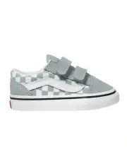 [Vans] Old Skool V Check Infant Sneakers In Grey