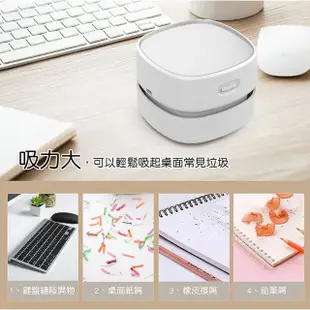 【LIFE SHOP 生活購物】簡約桌面吸塵器 / USB充電款(桌面清潔 迷你吸塵器 小吸塵器 橡皮擦屑吸塵器)