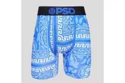 PSD: Meander Lux Blue Men's Briefs (Size: S)