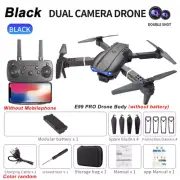 2024 E99Pro RC Drone 4K Professinal with 1080P Wide Angle HD Camera Foldable Hel