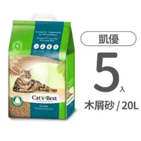 在飛比找毛孩市集優惠-【CAT'S BEST 凱優】強效凝結木屑砂20L 黑標(5