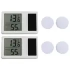 Solar Powered Thermometer Hygrometer Indoor Temperature Humidity Meter