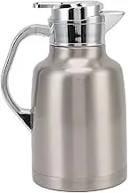 Yomiyuyr Thermal Coffee Carafe, 304 Stainless Steel Thermal Tea Pot, Versatile Insulated Coffee Pot for Home, Hotel, and Restaurant Use, Easy Design, 13.5 x 25.5 x 5.0 cm (Silver)