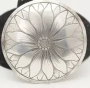 Saddle Silver Horn Cap 2" Conchos Bridle, Western Engraving Leather Work
