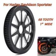 68TH 1" Spoke Rear Pulley Sprocket for Harley Sportster XL 883 1200 07-20 XR1200