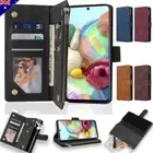 For Samsung A55 A15 A35 A52 A71 A05s Zip Wallet Case Leather Flip Phone Cover