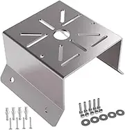 Perfk Camera Outside Corner Wall Mount Pole Bracket Stainless Steel Exterior Outside Wall Corner Mount Bracket for Ceiling