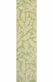 JONATHAN Y Nevis Palm Frond Indoor/Outdoor Area Rug in Green/cream at Nordstrom, Size 2X10