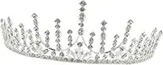 [Ipetboom] 1Pc Elegant Rhinestone Wedding Tiara Baroque Style Crown for Bride for Parties Proposals and Photoshoots Stunning Headdress with Unique Decor