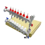 INTBUYING® 7-Branch PEX Radiant Floor Heating Manifold Set For 1/2” PEX