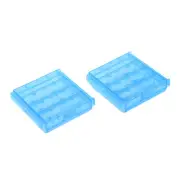 2pcs Portable Battery Storage Case Holder Container Blue for AAA/AA Batteries