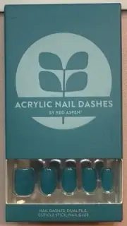 Red Aspen Press On Nails, Acrylic Short Squoval, Lively Lenore