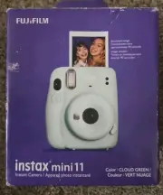 Fujifilm Instax Mini 11 Instant Camera - Cloud Green New In Open Box