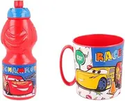 4923 Disney Cars - Microwave 350ml and 400ml Water Bottle, Reusable, BPA Free