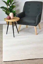 Scandinavian Shaggy Plain Natural Rug