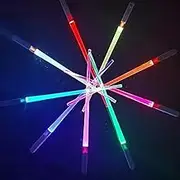 1 Pair Light Saber Chopsticks, Light Up Chopsticks, LED Chopsticks, Multi-Color Light-Up Decor Light Saber Reusable Food Grade Glowing Chopsticks