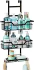 3- Layer over Door Shower Caddy Hanging Bathroom Storage Rack with Hooks, Stainl