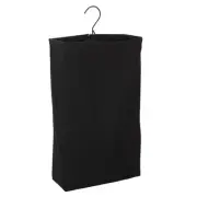 Door Hanging Laundry Bag, Washable Canvas Bag with Loop Handle, Holds Two Loa...