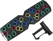 Push Up Equipment - Home Workout Board, Adjustable Handles Stand, Strength Training Gear | Foldable Exercise Builds Chest Muscles Supports Conditioning, Gym, Challenge Routine, Fitness