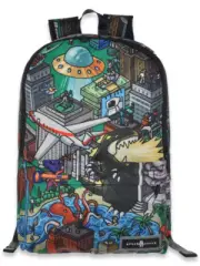Space Junk Boys' Kaiju Backpack - green, one size