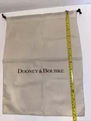 Dooney & Bourke Muslin Small Dust Bag Beige 12" x 15.5” W/ Duck Hat Sticker