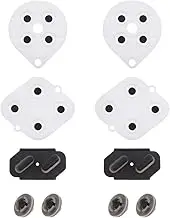 ECSiNG 2 Sets Conductive Silicon Button Pads Controller Button Replacement Repair Part Button Contacts Kit Compatible with Super SNES Controller