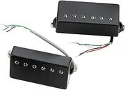 SECFOU Guitar Pickup Set 2pcs Replacement Pickups for Electric Acoustic Ukulele Metal Guitar Parts Soundhole