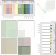 MAIHUO 700 Sheets Transparent Sticky Notes, Clear Post It Note,Bible Study Notes,Waterproof Translucent Sticky Note, 4 Sizes Annotating Books Tabs