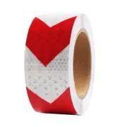 Arrow Red White 2INX50FT Reflective Safety Tape Self-Adhesive Tape Conspicuity