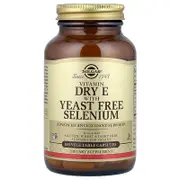 Solgar, Vitamin Dry E with Yeast Free Selenium, 100 Vegetable Capsules