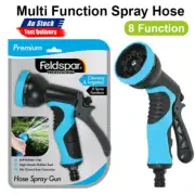Garden Hose Nozzle 8 Functions Spray Gun Plastic Water Wash Car Sprayer Flower