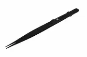 6-1/2" Slide-Locking Black Matte Italian Allegro Jewelry Diamond Stone Tweezers