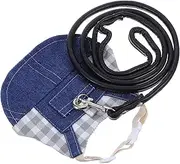 Totority Small Animal Harness with Adjustable Straps Cute Rabbit Pet Vest and Leash Comfortable and Durable Cat Vest Harness for Charming Design for All