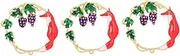 [LIFKOME] 3 Pcs Lady Corsage Brooch Alloy Pin Creative Badge Fashion Spot Lapel Accessory
