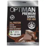 Optislim Optiman Premium Shake Protein Powder For Him 1.68kg Chocolate