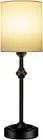 5000mAh Battery Rechargeable Portable Table Lamp with Vintage Fabric Shade