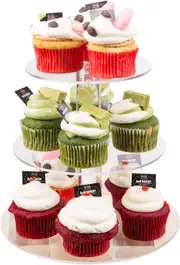 3 Tier Acrylic Round Cupcake Cake Stand Party Birthday Wedding Event