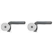 2x Zyliss Removable S/Steel Pizza/Pastry/Dough Cutter Wheel Slicer 21.5cm Grey