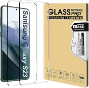 [2 Pack] Screen Protector for Samsung Galaxy S23/S23 5G, Samsung Galaxy S23 Plus 5G 6.1-Inch 9H Tempered Glass Scratch-Resistant