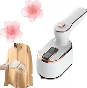 Portable Handheld Garment Mini Electric Iron, 180 Rotating Handheld Iron Steam, Small Travel Size Hand Held Steam Iron, Steamer Iron for Clothes Travel Mini, Mini Handheld Garment Steamer (White)