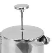 US (1000ml)French Press Coffee Maker 304 Stainless Steel Double Wall Teapot Hand