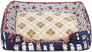 Four Seasons Universal Pet Nest Small Medium and Large Dogs Golden Retriever All Removable and Washable Kennel Winter Warm (Size : Medium),Size Name:Medium (Size : Large)