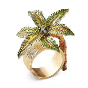 Kim Seybert Palm Coast Napkin Rings, Set of 4