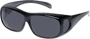 [Cancer Council] Uni-Sex Jervis Fitovers Milky Black Olive Stripe Wrap Sunglasses